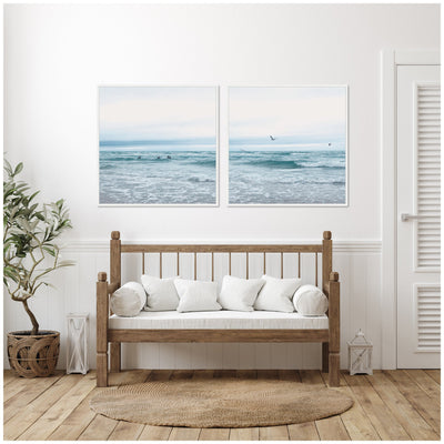 Sylvie Ocean Swim 1 and 2 Framed Canvas Art Set by Stephanie Klatt