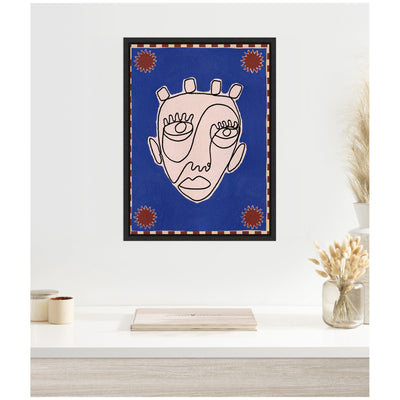 Sylvie Under The Sun 4 Framed Canvas by Shatha Al Dafai