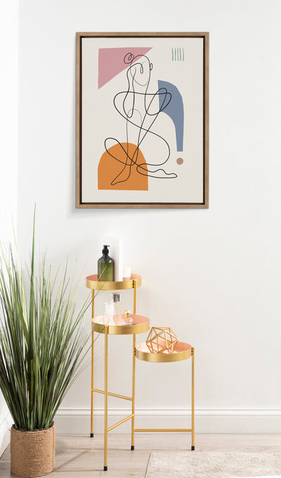 Sylvie Thinking of You Framed Canvas