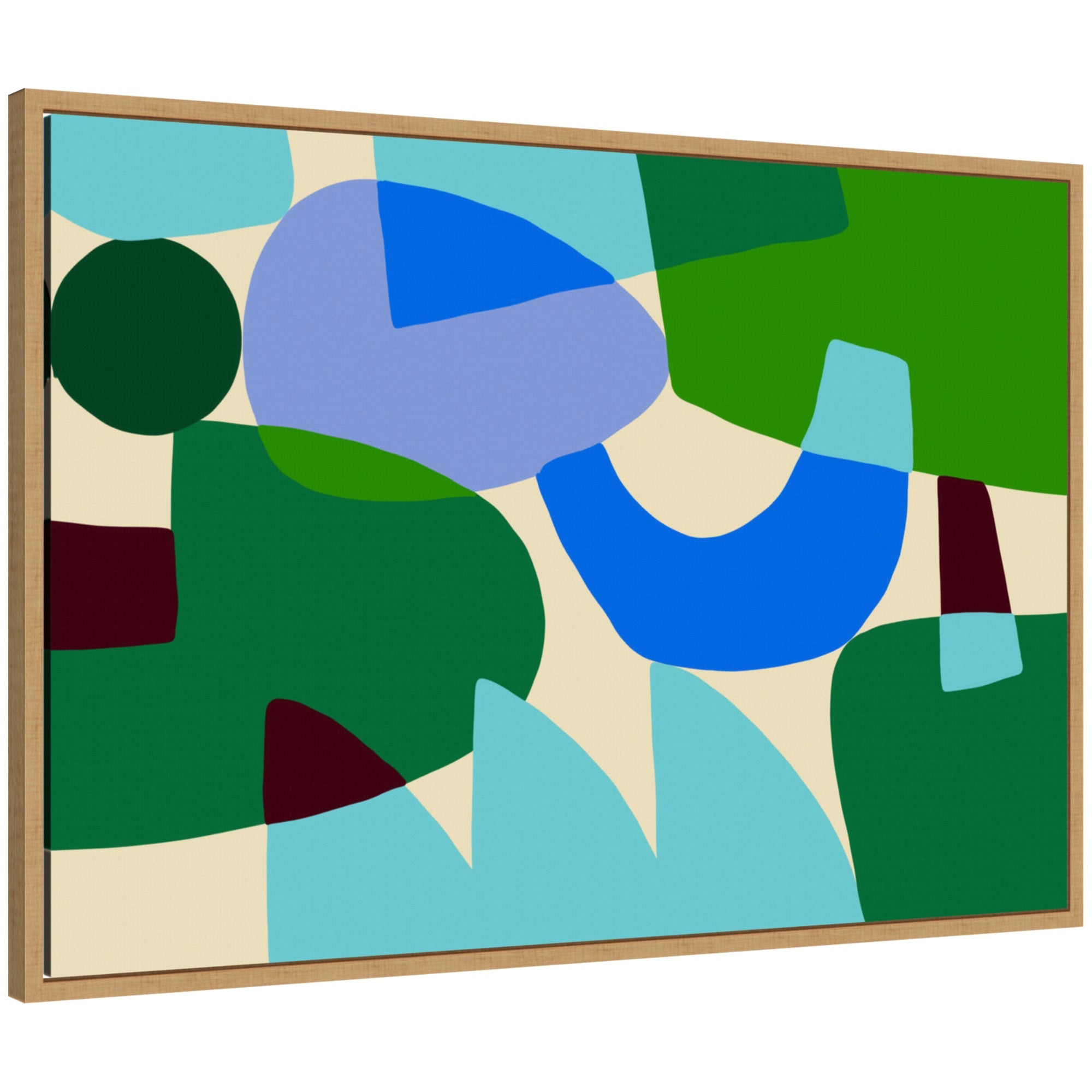 Composition II by Teresa Rego Framed Canvas Wall Art Print by kateandlaurel