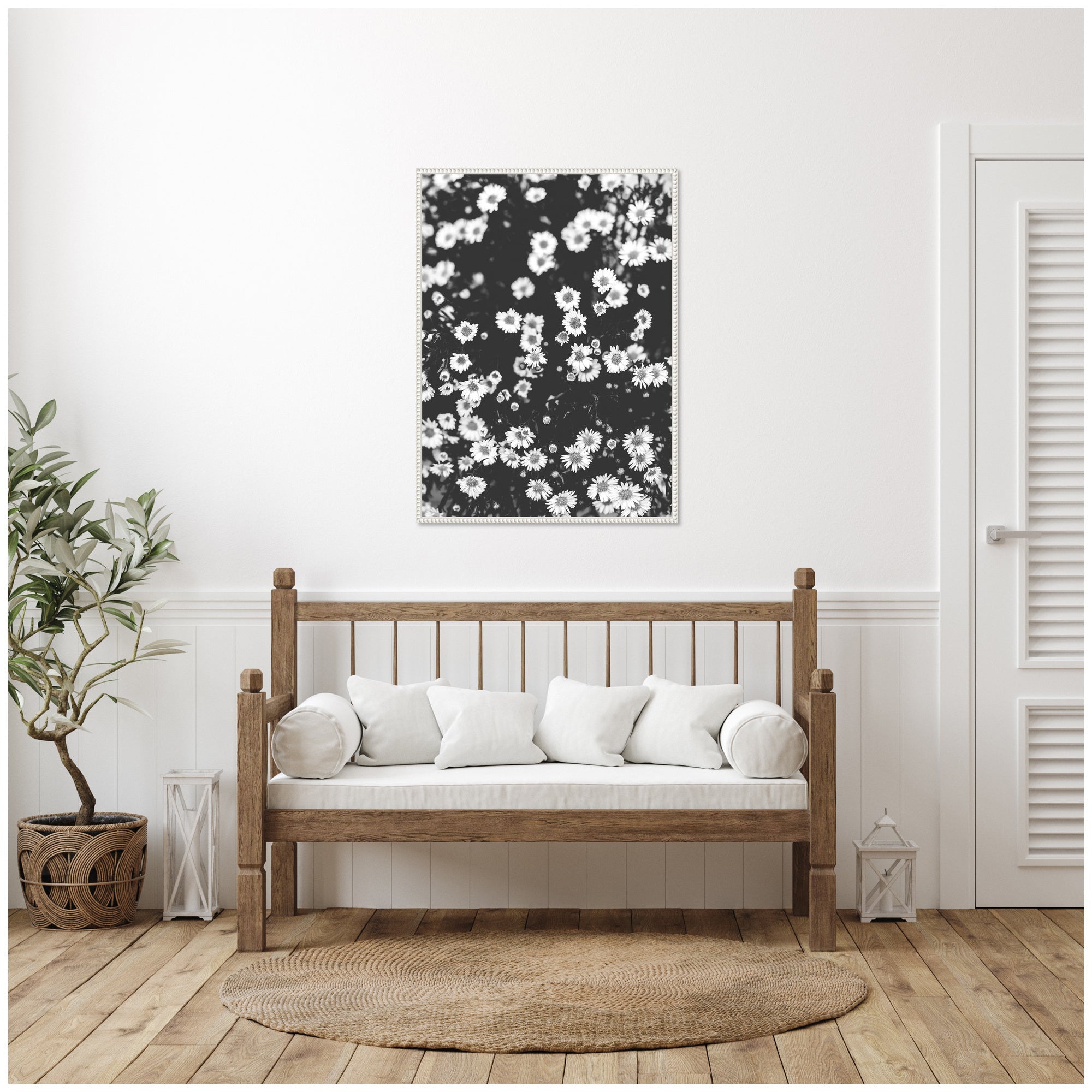 Sylvie Chamomile Framed Canvas by Alicia Abla