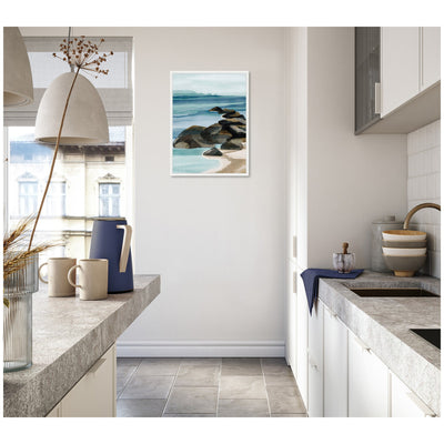 Sylvie Ocean Breeze ll Framed Canvas by Nikita Jariwala