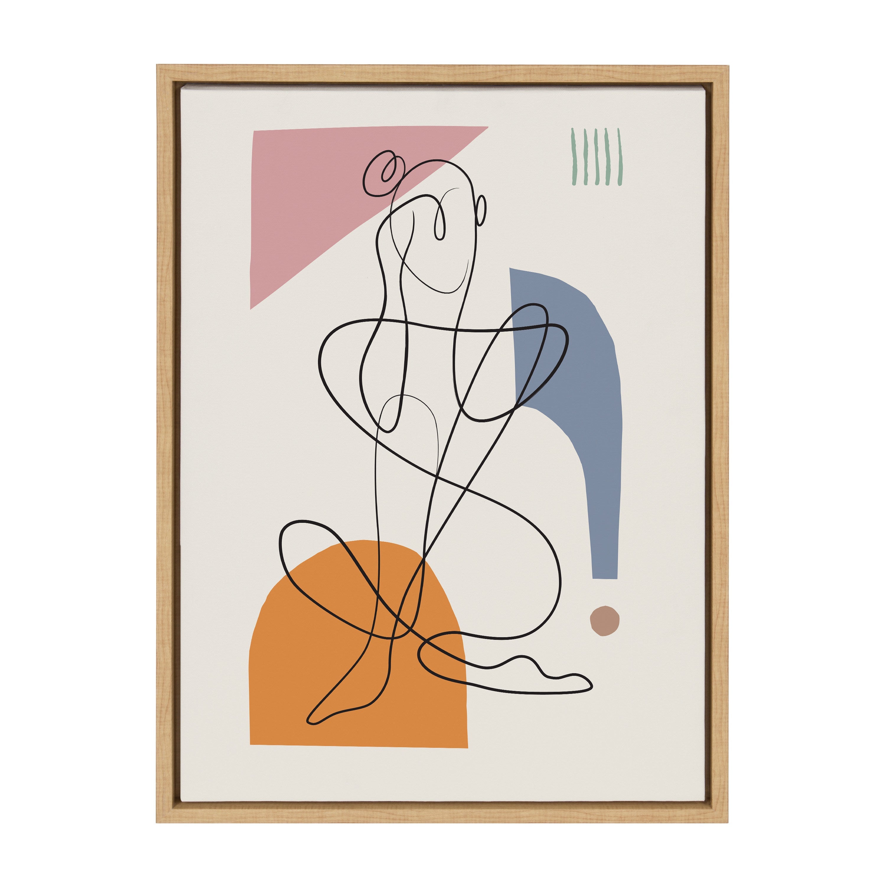Sylvie Thinking of You Framed Canvas
