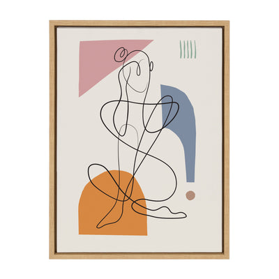 Sylvie Thinking of You Framed Canvas