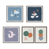 Sylvie Abstract Soft Circles Part 1 and 2 Framed Canvas Set by by kateandlaurel - product image 4 for Resin Society
