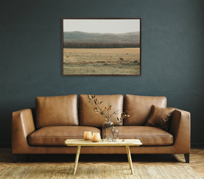 Sylvie AA On The Range Framed Canvas by Alicia Abla