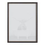 Blake Longhorn BW Bathroom Framed Printed Glass by kateandlaurel - product image 4 for Resin Society