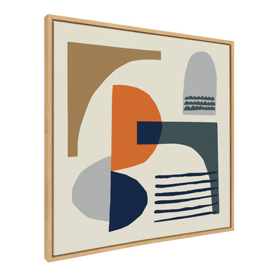 Sylvie Abstract Mid Century Framed Canvas by kateandlaurel - product image 18 for Resin Society