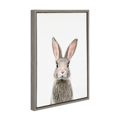 Sylvie Young Rabbit Framed Canvas by Amy Peterson Art Studio