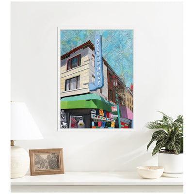 Eyes up Here by Krista V.
Allenstein Framed Canvas Wall Art Print