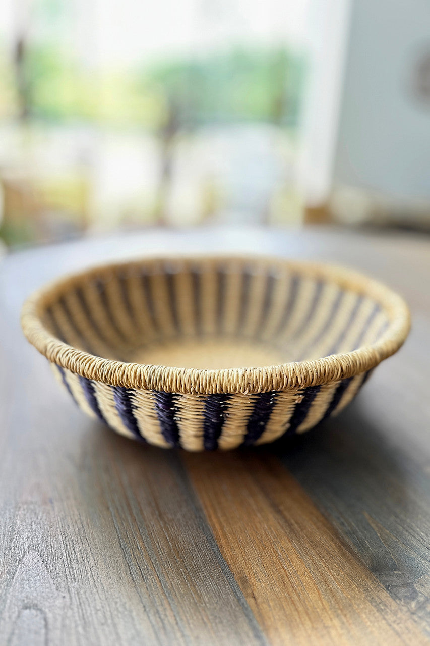 Bolga Tray - Natural w/ Black Stripes by Mbare Ltd - product image 2 for Resin Society