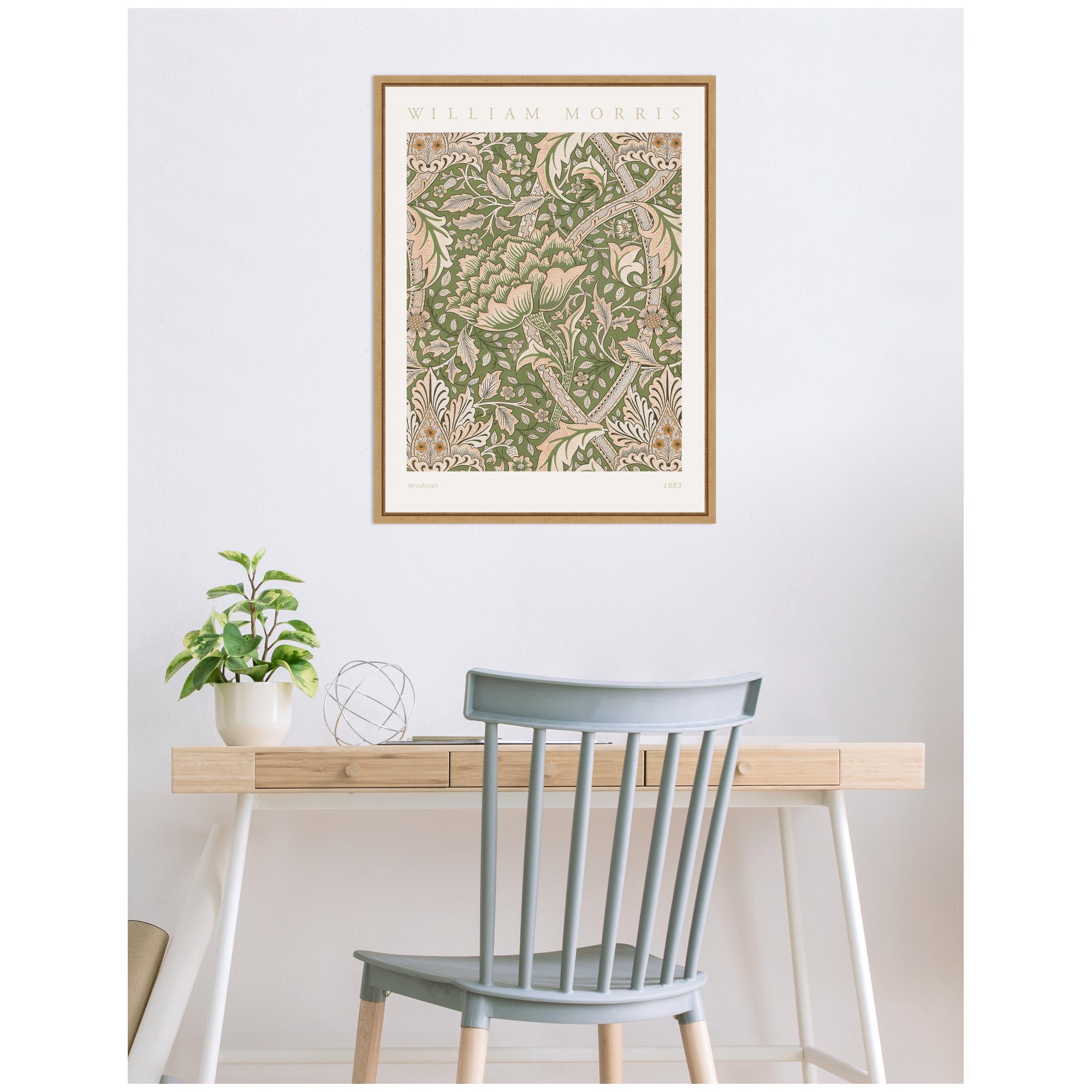 Sylvie Poster William Morris Windrush 1883 Framed Canvas by The Art Institute of Chicago