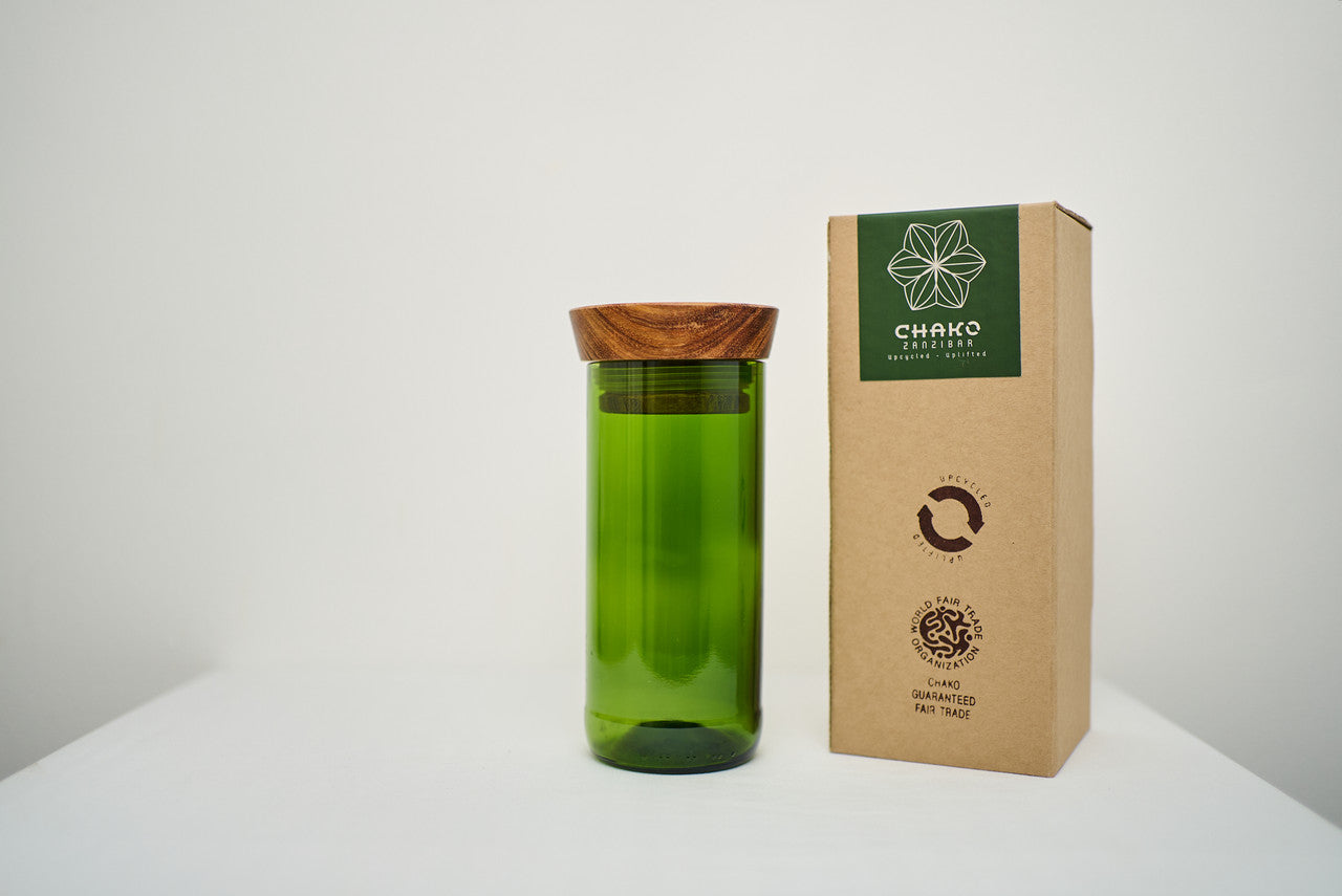 Hiliki Jar - Dark Green - XLarge by Mbare Ltd - product image 3 for Resin Society