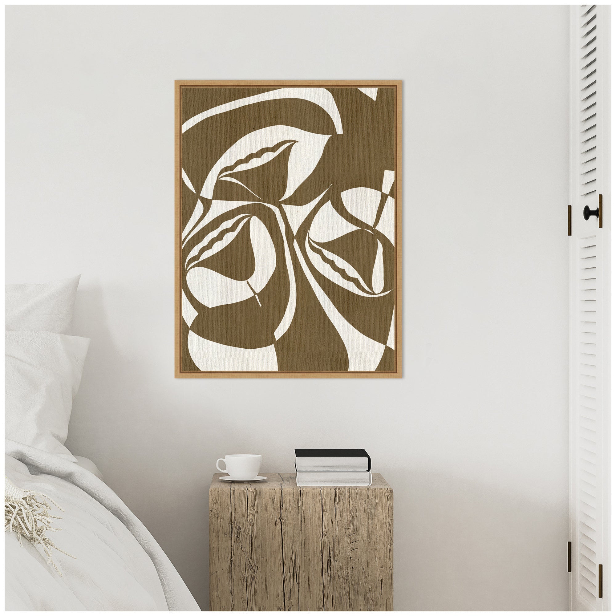 Sylvie Bound by Beauty 6 Framed Canvas by Shatha Al Dafai