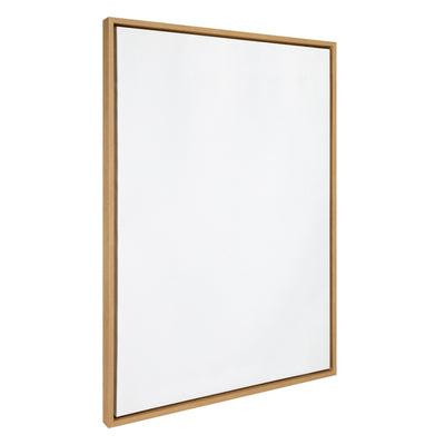Sylvie Blank Framed Canvas 28x38 with a white blank surface and subtle woodgrain frame