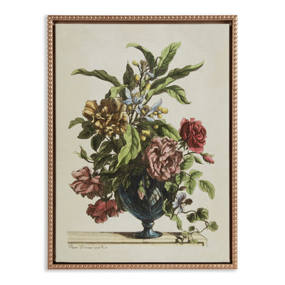 Sylvie Beaded Vase of Flowers, 1660 Framed Canvas by The Art Institute of Chicago
