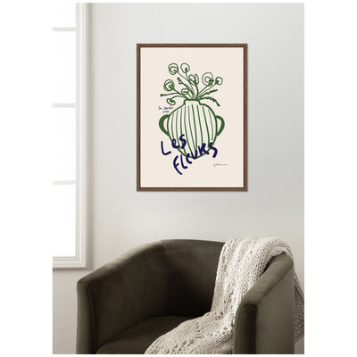 Le Jardin by Gabrielly Guedes Framed Canvas Wall Art Print