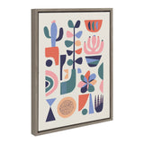 Sylvie Mid Century Succulents Framed Canvas by kateandlaurel - product image 20 for Resin Society