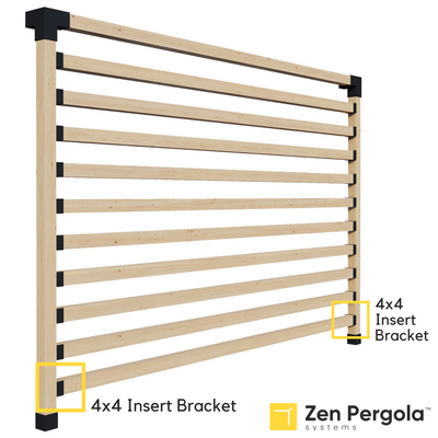 Pergola Insert Bracket (for 4x4 Wood Posts)