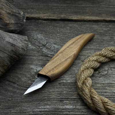 5-piece wood carving set with whittling knife and gouges by Sharky Forged Steel Tools