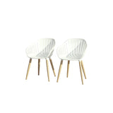 Leyland Table and Nassau White Armchairs Dining Set by LifestyleGarden US - product image 10 for Resin Society