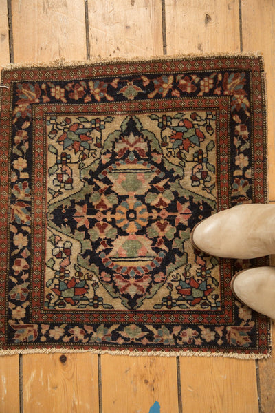 RESERVED 1.5x2 Antique Farahan Sarouk Square Bag Face Rug Mat