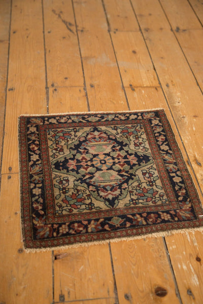 RESERVED 1.5x2 Antique Farahan Sarouk Square Bag Face Rug Mat