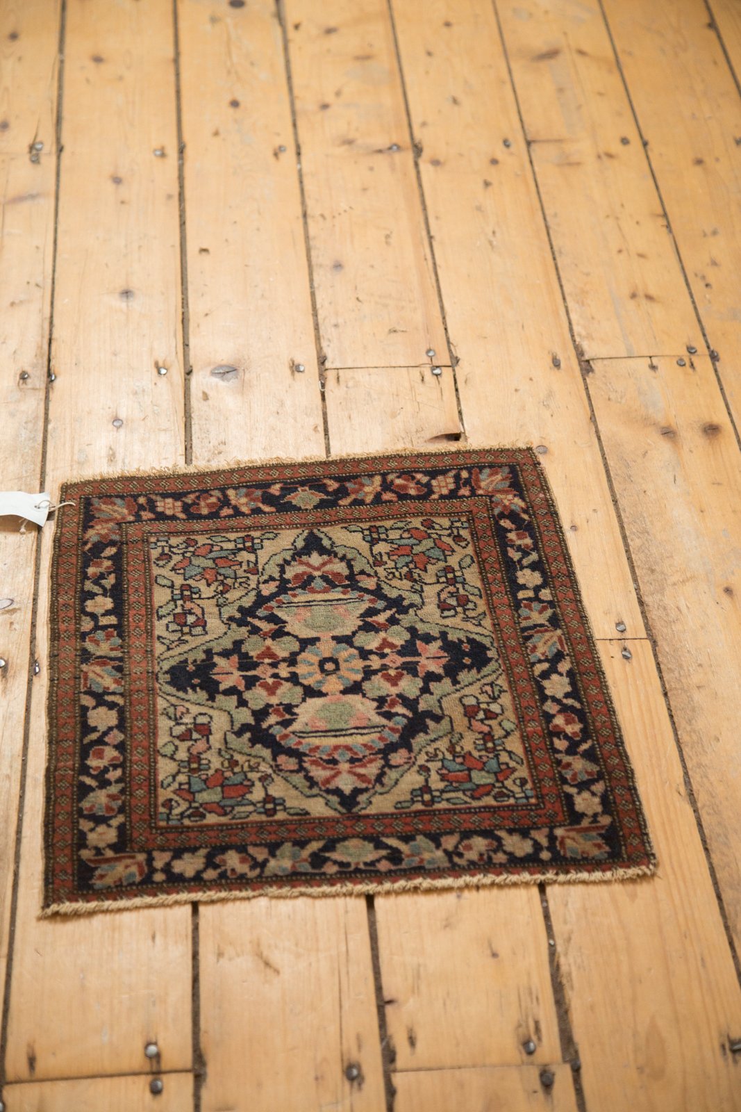 RESERVED 1.5x2 Antique Farahan Sarouk Square Bag Face Rug Mat