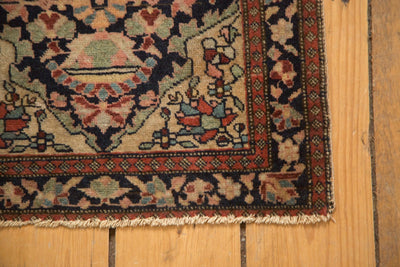 RESERVED 1.5x2 Antique Farahan Sarouk Square Bag Face Rug Mat