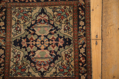RESERVED 1.5x2 Antique Farahan Sarouk Square Bag Face Rug Mat