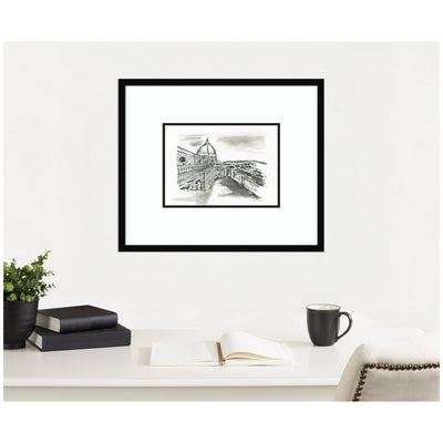Postcard Florence by Teju Reval Framed Wall Art Print