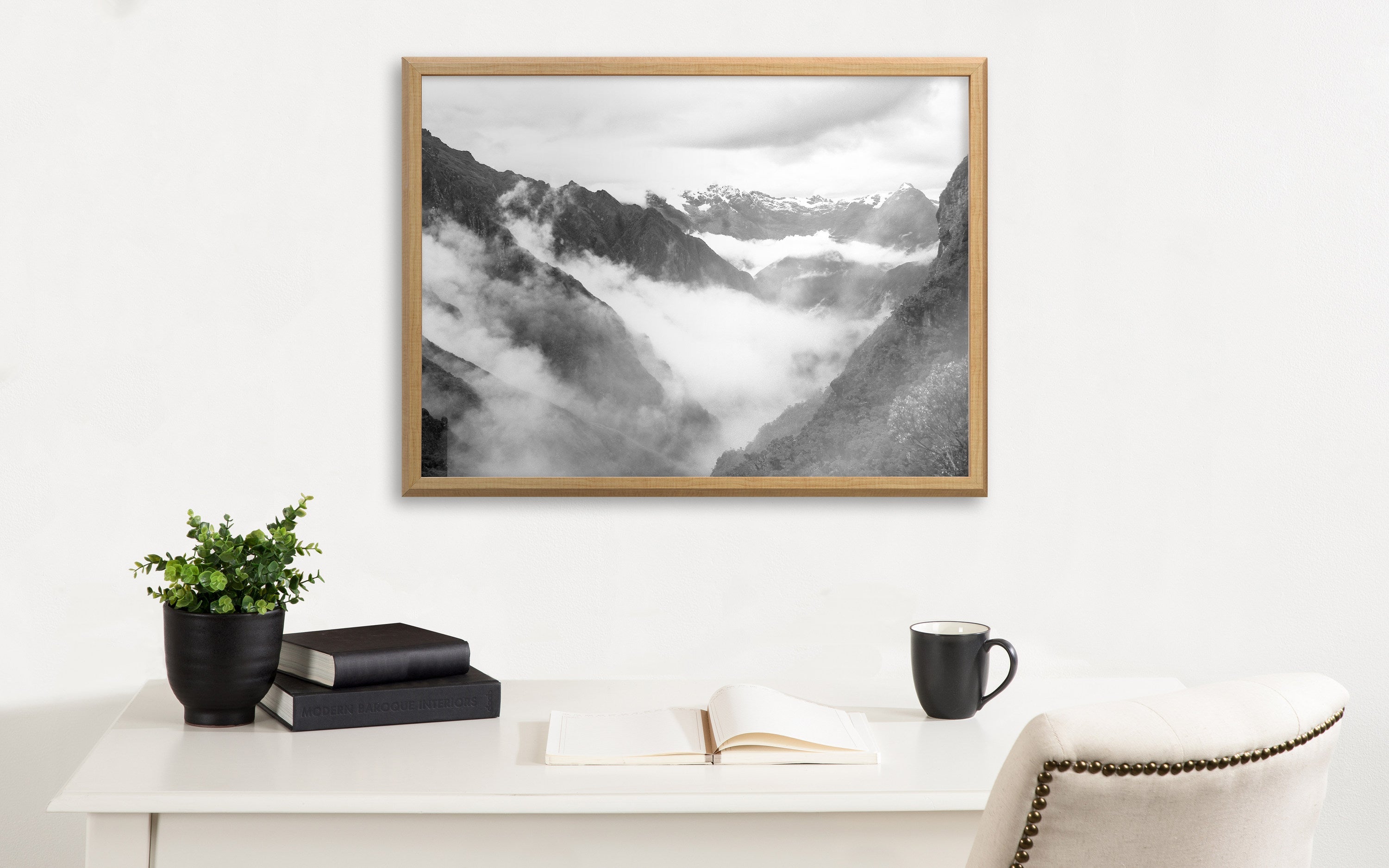 Blake Inca Trail Framed Printed Glass by Pete Olsen