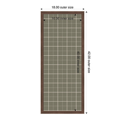 Framed Fabric Pinboard Sage Green Plaid Wall Organization