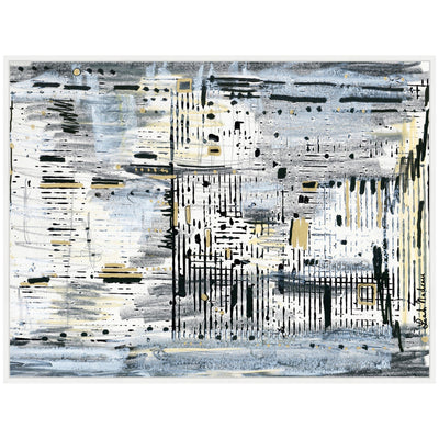 Sylvie Brooklyn Bridge Horizontal Framed Canvas by Leah Nadeau