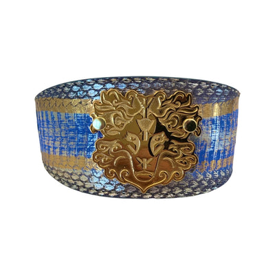 Stunning & Unique Multi Color Snake With Our Custom Lion Head