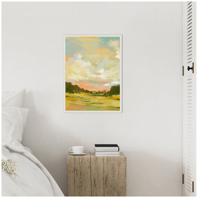 Sylvie Landscape 2 Framed Canvas by Annie Quigley