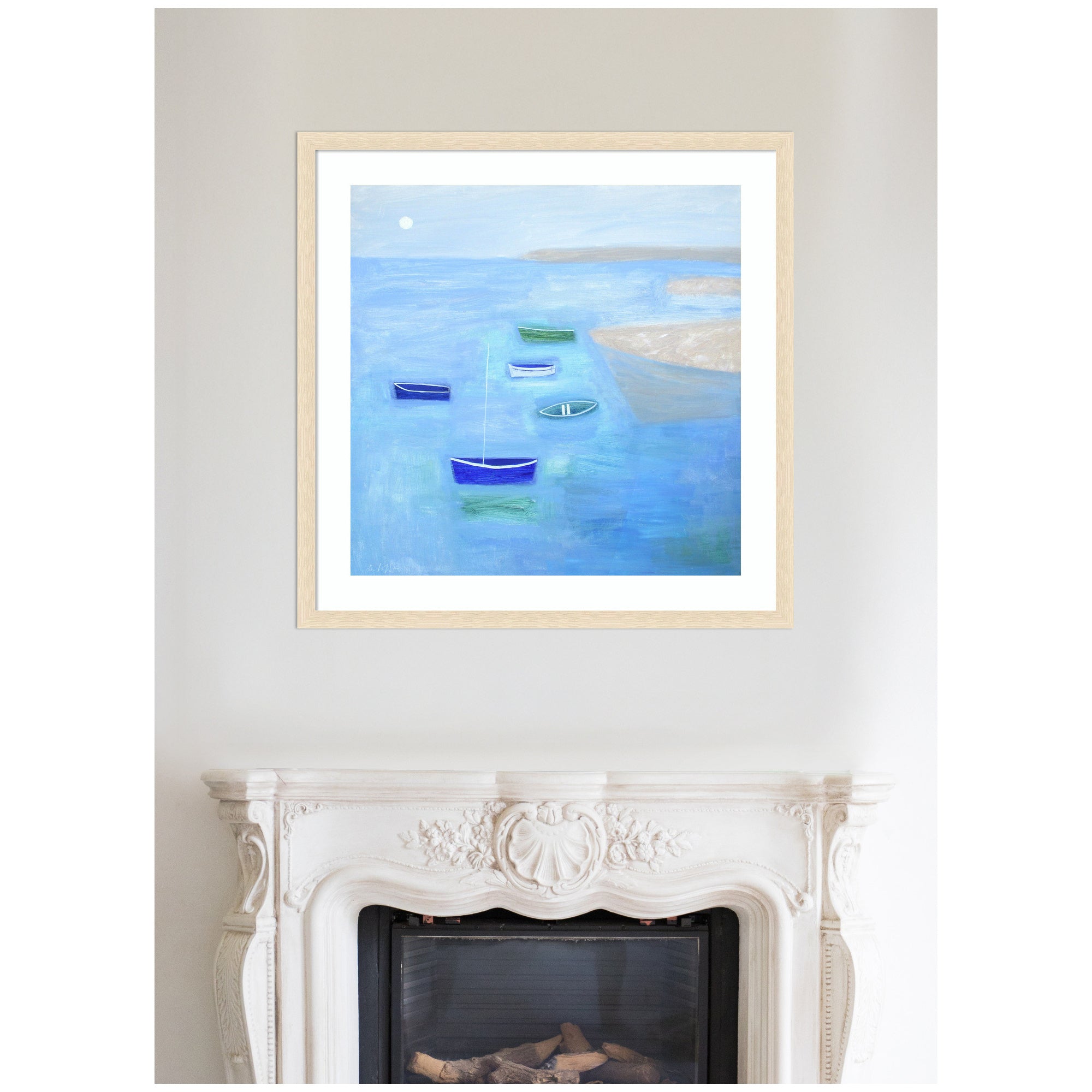 Framed Art Calm Waters by Giuliana Lazzerini