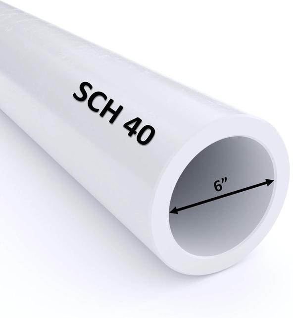 VENTRAL Schedule 40 PVC Pipe - 6 in. by VELOCITY® - main product image for Resin Society