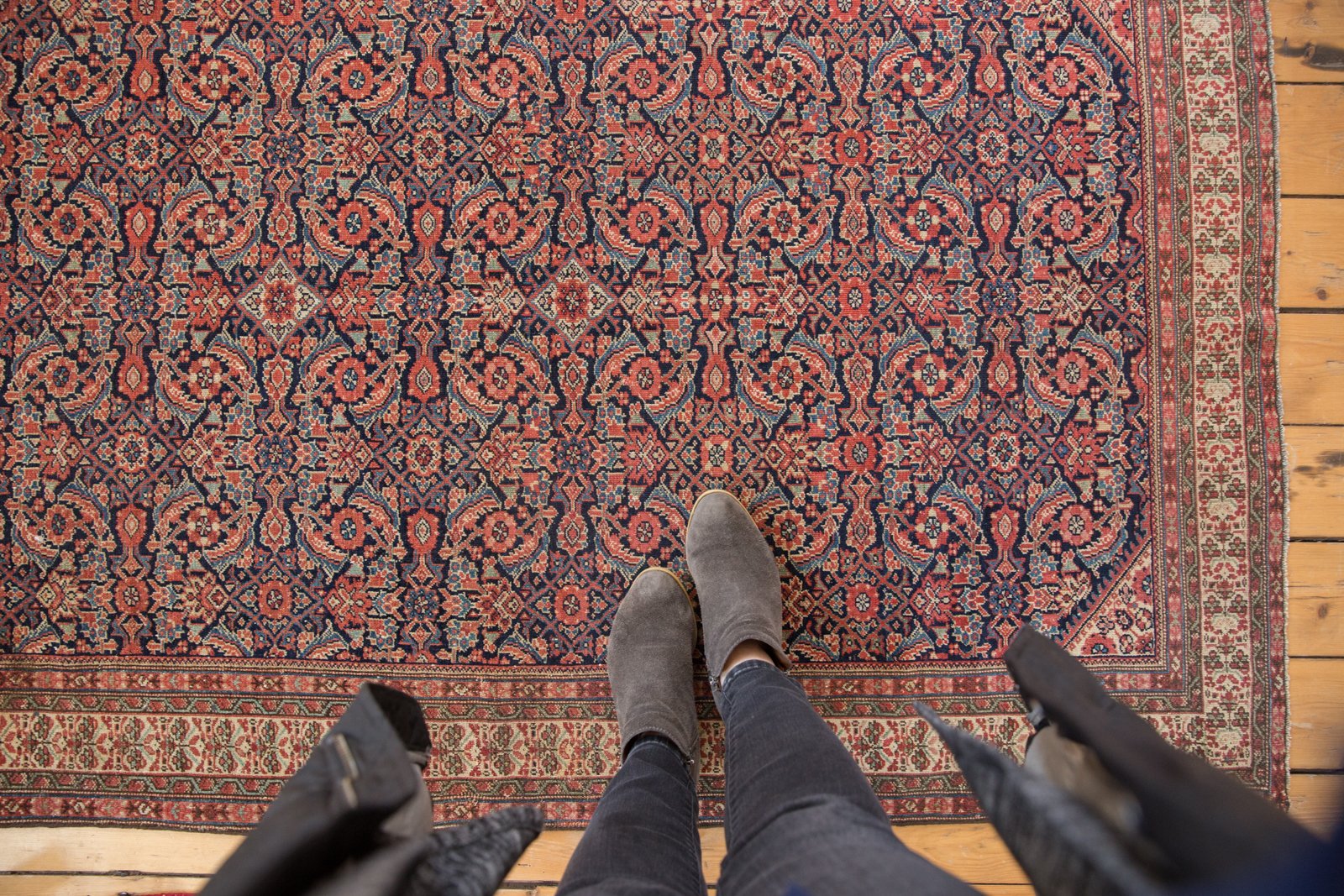 4x6.5 Antique Mission Malayer Rug by Old New House® - product image 2 for Resin Society