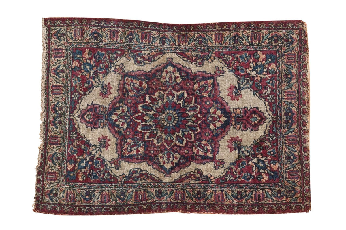 2x2.5 Antique Kermanshah Square Rug Mat by Old New House® - main product image for Resin Society