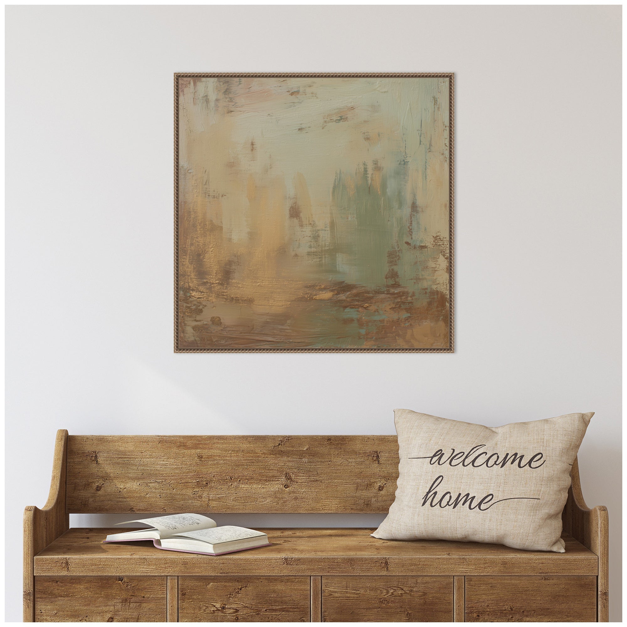 Sage Horizon No.
4 by Amy Lighthall Framed Canvas Wall Art Print
