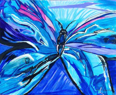 Purple Butterfly 🦋- Art Prints by Vichy's Art - Resin Society