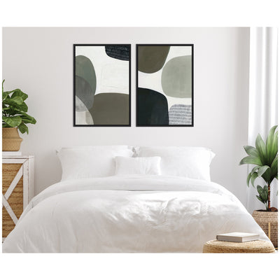 Shape Study No.
1 & No.
2 2 Piece Framed Canvas Wall Art Set by Amy Lighthall