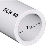 VENTRAL Schedule 40 PVC Pipe - 1/2 in. by VELOCITY® - main product image for Resin Society