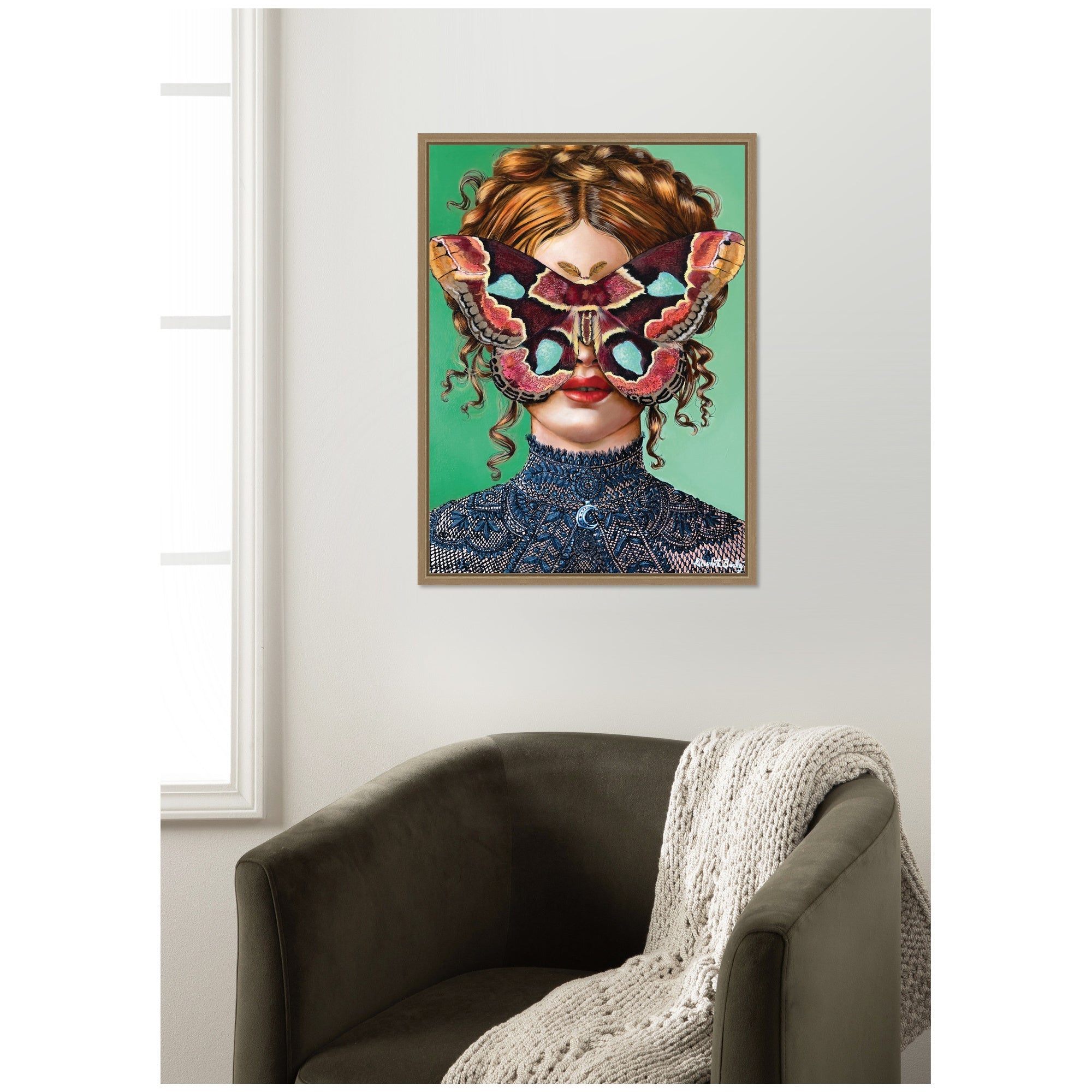 Forest Witch by Charlotte Brindley Framed Canvas Wall Art Print