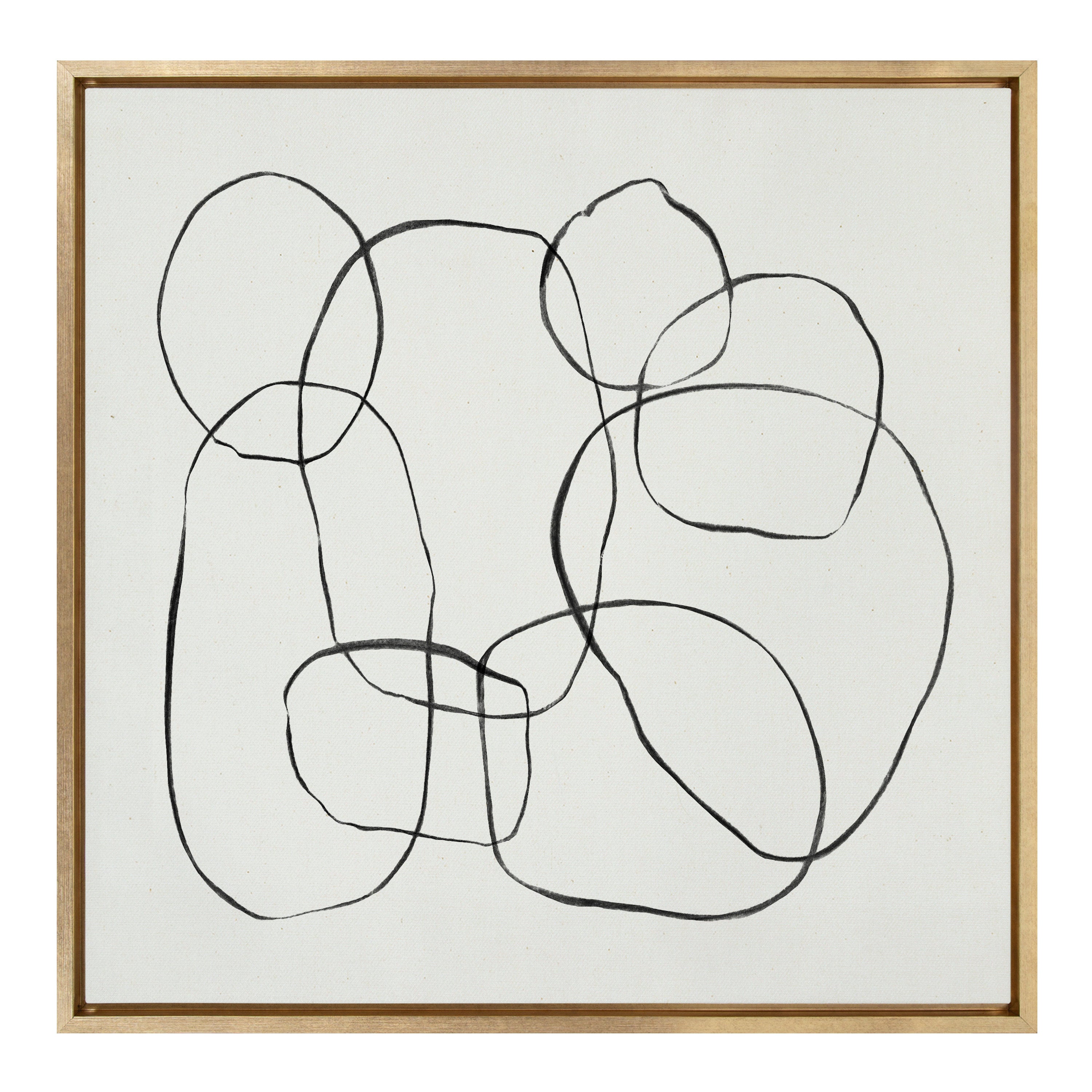 Sylvie Dancing Circles Framed Canvas by kateandlaurel - product image 19 for Resin Society
