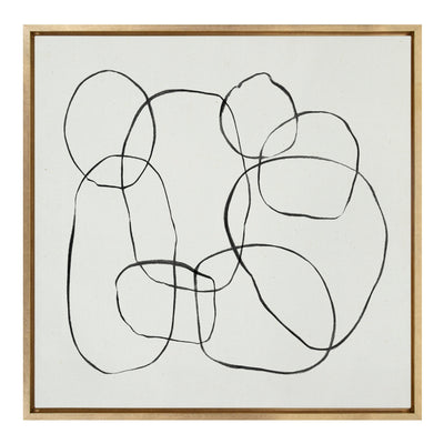 Sylvie Dancing Circles Framed Canvas by kateandlaurel - product image 19 for Resin Society