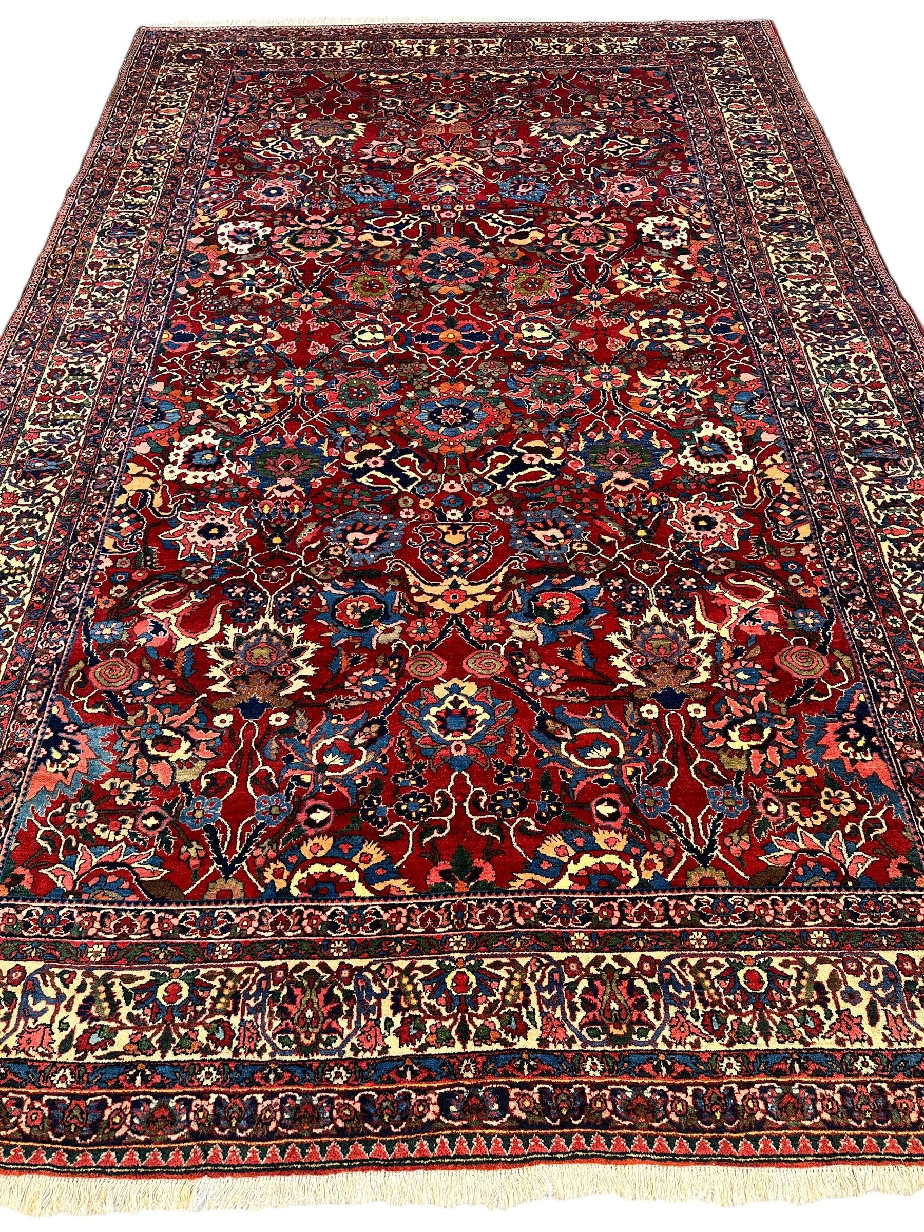 Antique Persian Bakhtiari Rug – Timeless Masterpiece 8'6" x 13'2" by Rugistan - product image 3 for Resin Society