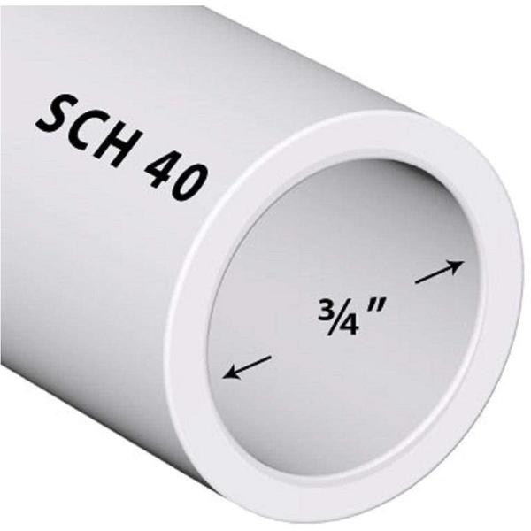 VENTRAL Schedule 40 PVC Pipe 3/4 Inch (1.05 OD) by VELOCITY® - product image 3 for Resin Society