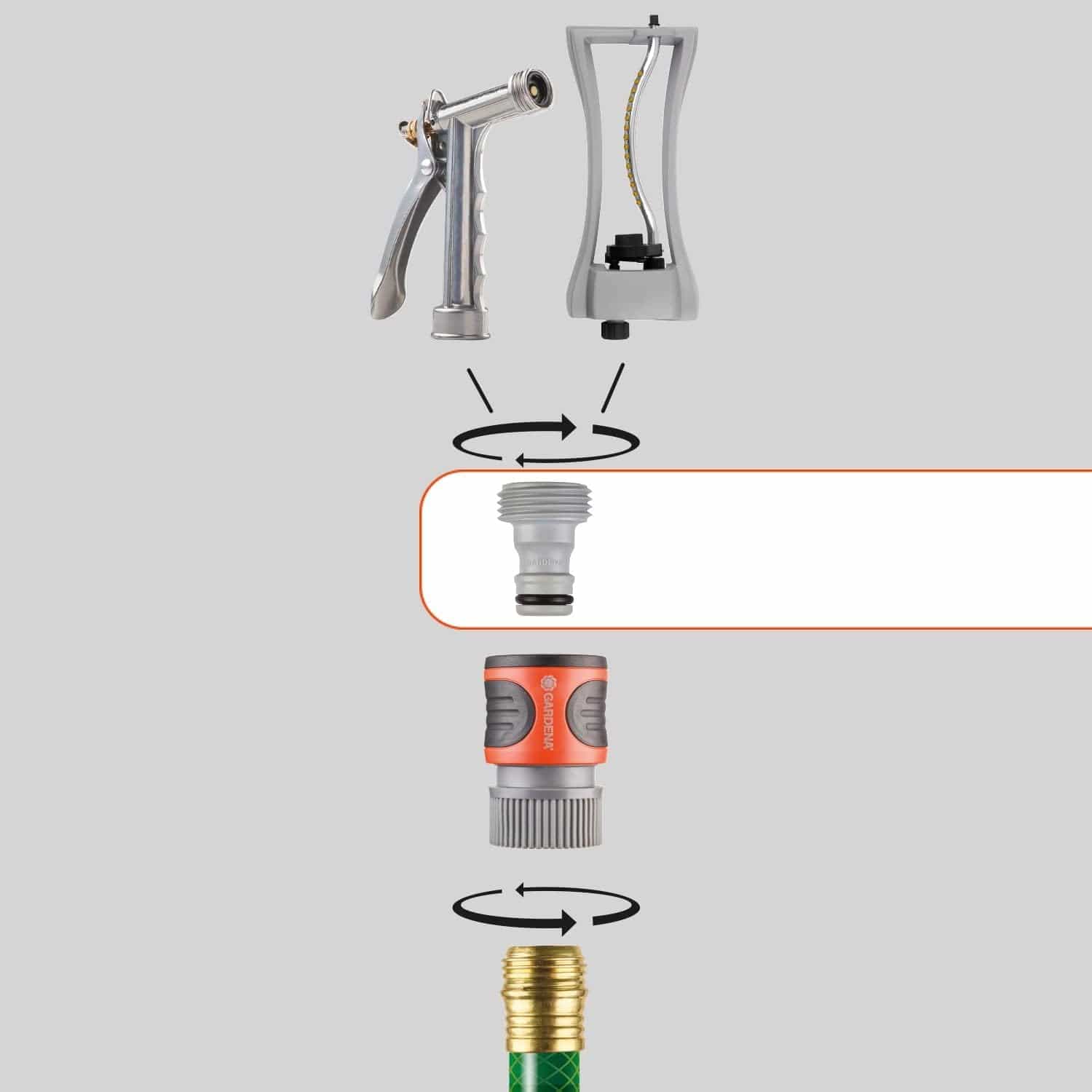 GARDENA Accessory Connector; 1 Pack